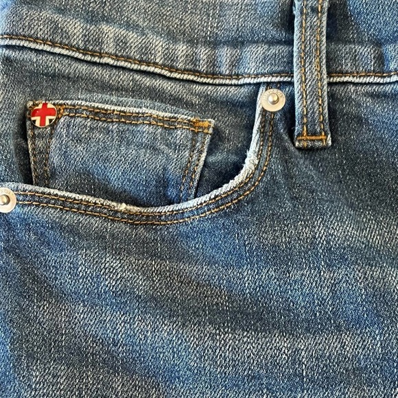 HUDSON BLAIR HIGH RISE DISTRESSED BOOT CROPPED‎ JEANS BLUE NWT WOMEN'S SIZE 29 - Picture 12 of 16